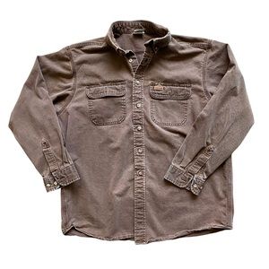 Carhartt brown workwear shirt